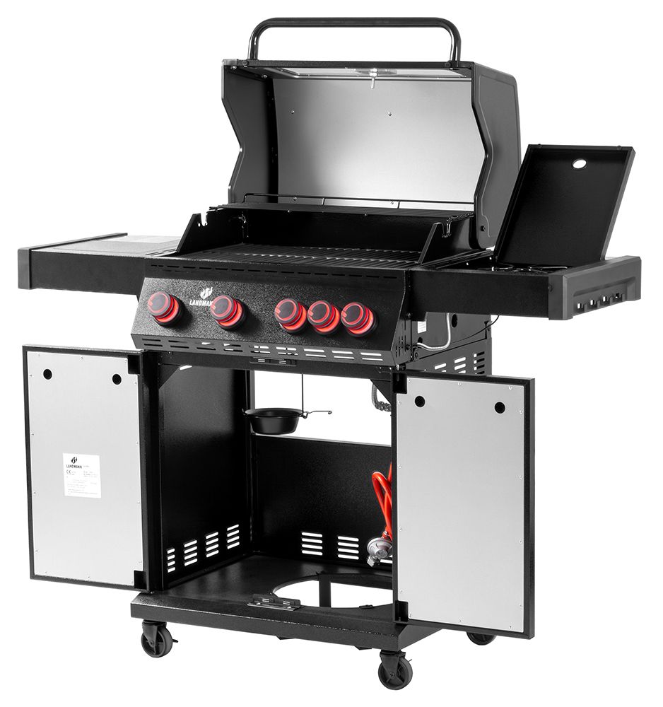 Grill gazowy BLACK 4.1 COOK z żeliwem - 15483