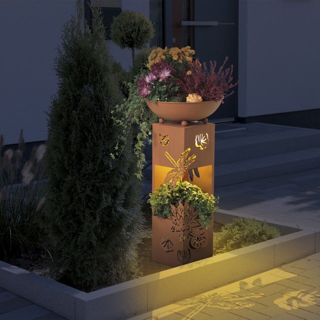 Kolumna dekoracyjna LED EASYmaxx 3D rdzawa "Ważka" - 72 cm