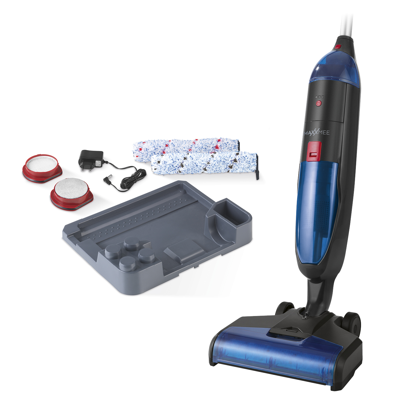 Wielofunkcyjny odkurzacz myjący do podłogi MAXXMEE  czarno/niebieski 04518